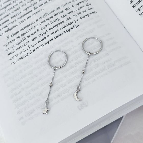 Срібні сережки без каменів