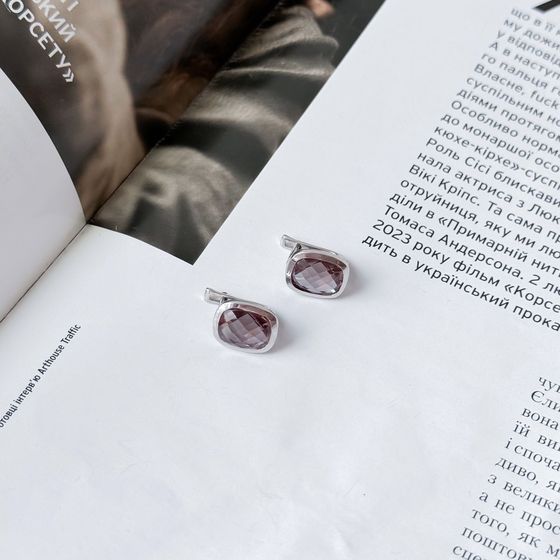Серебряные серьги с султанитом 5.64ct
