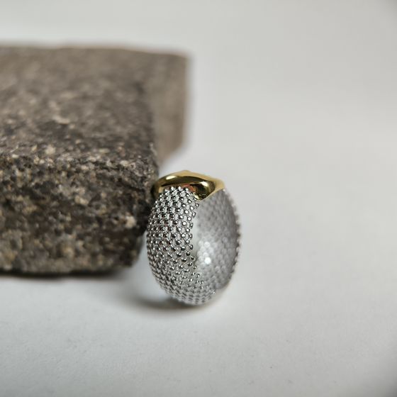 Silver ring without stones