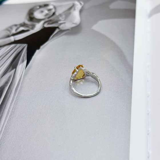 Срібна каблучка з цитрином nano 3.05ct