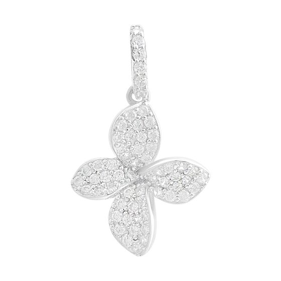 Срібна підвіска з фіанітами