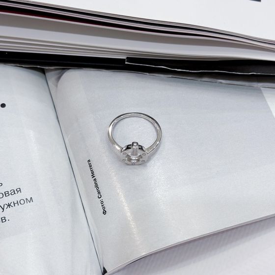 Silver Ring with Fianites