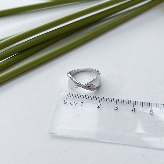 Silver Ring with Fianites