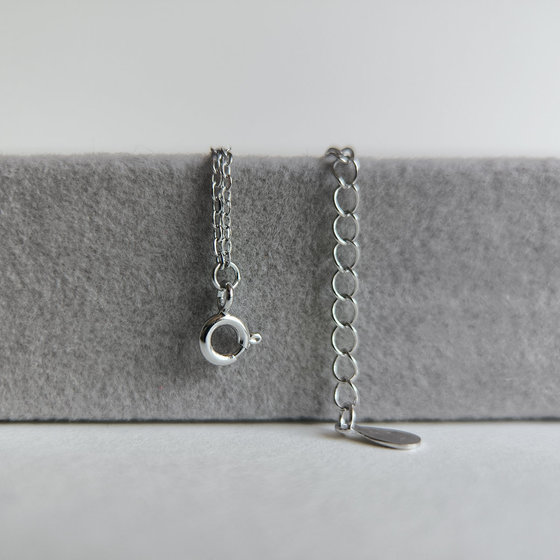 Silver bracelet with cubic zirconia