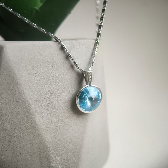 Серебряная подвеска с фианитами