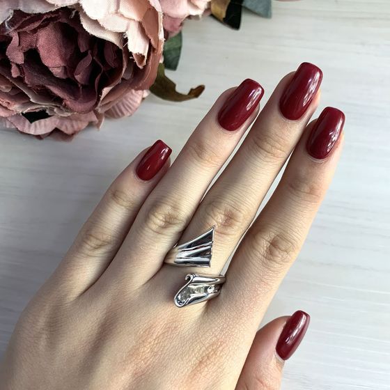 Silver ring without stones