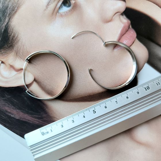 Срібні сережки без каменів