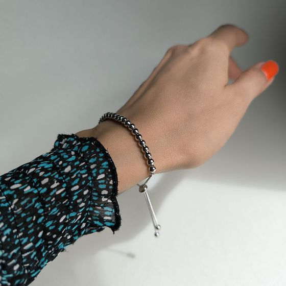 Silver bracelet without stones