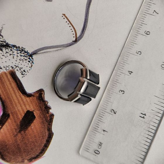 Срібна каблучка з сапфіром nano 6,461 карата