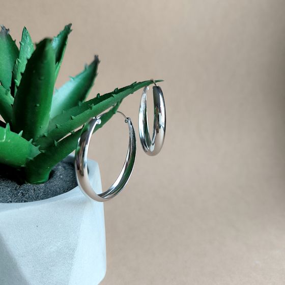 Срібні сережки без каменів