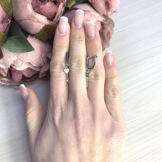 Срібні сережки без каменів