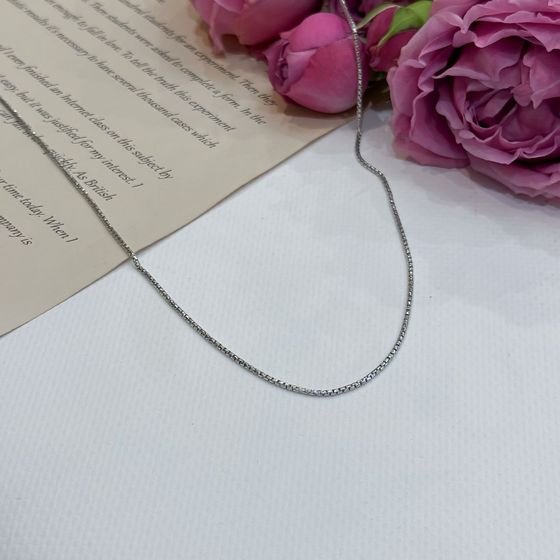 Срібний ланцюжок без каменів