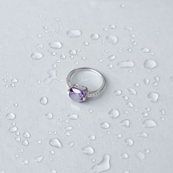 Серебряное кольцо с александритом 4.246ct