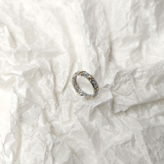 Silver Ring with Fianites