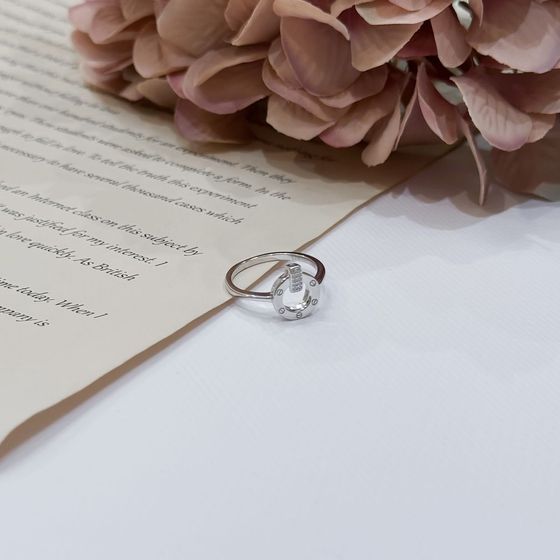 Silver Ring with Fianites