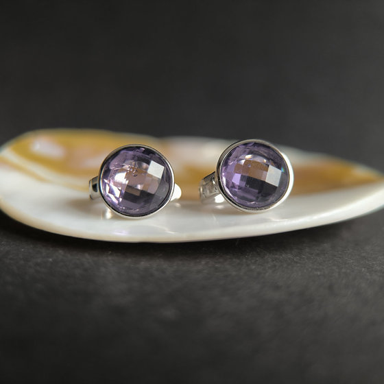 Срібні сережки з фіанітами