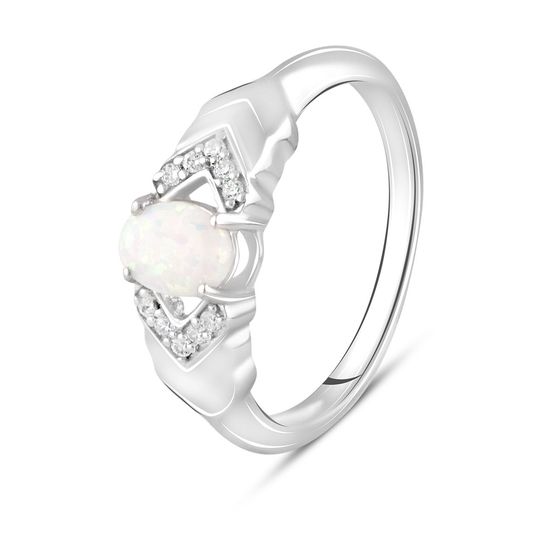 Срібна каблучка з опалом 0.313ct