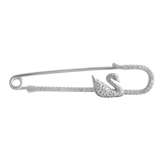 Silver pendant with phianites