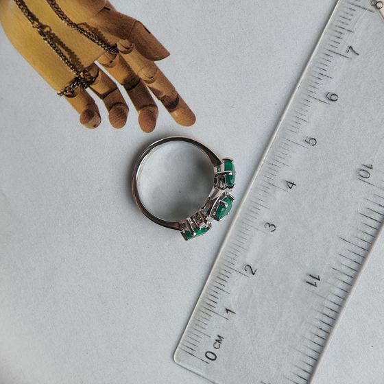 Срібна каблучка з агатом 1.388ct