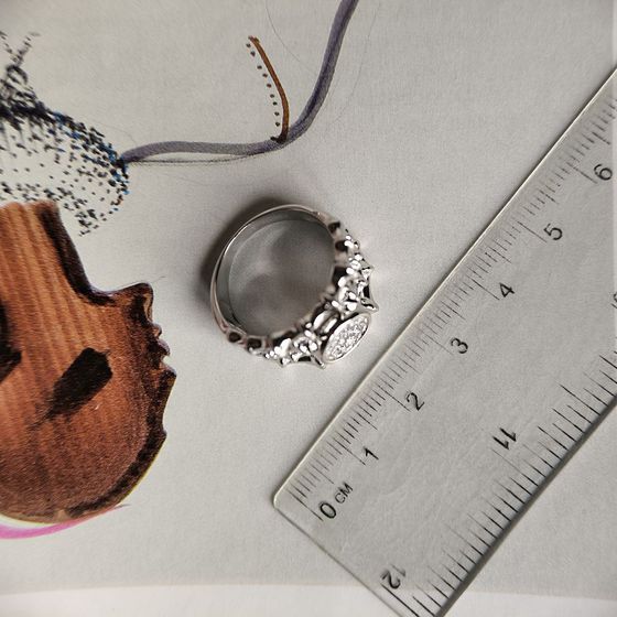 Silver Ring with Fianites