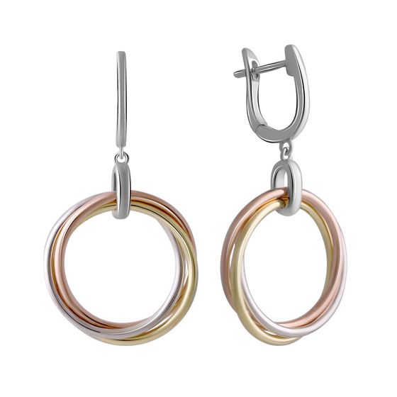 Silver earrings without stones