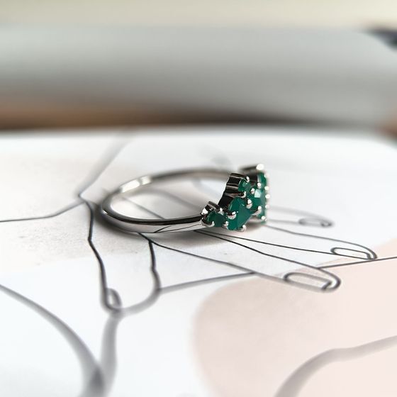 Срібна каблучка з агатом 0.712ct
