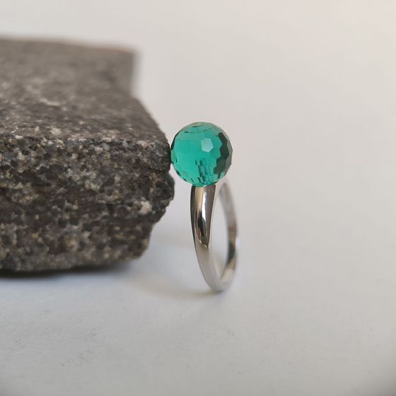 Silver Ring with Fianites