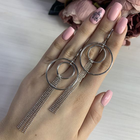 Срібні сережки без каменів