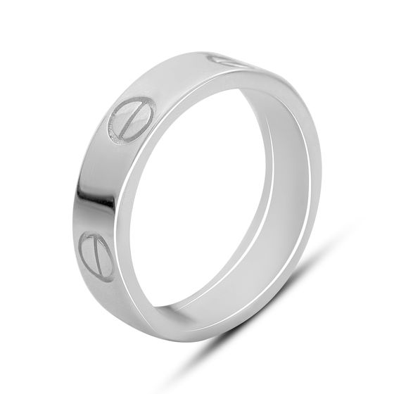 Срібна каблучка без каменів