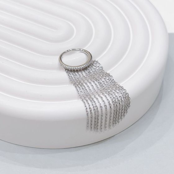 Silver Ring with Fianites