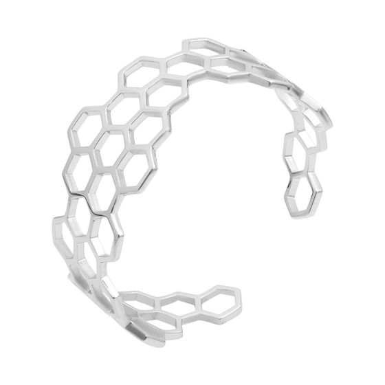 Silver bracelet without stones