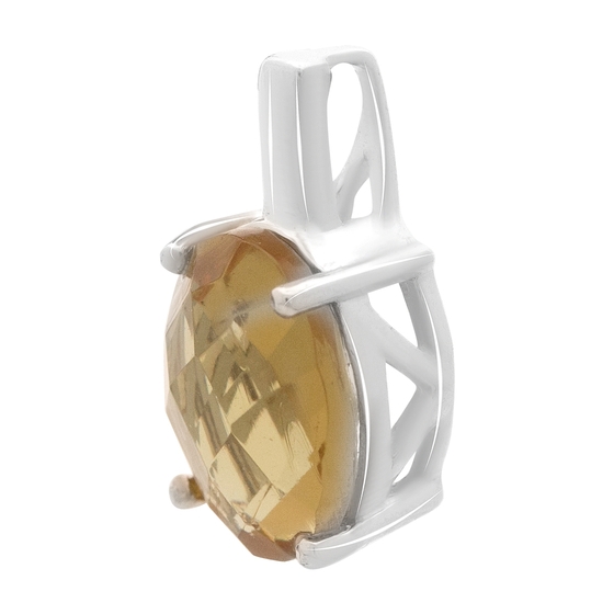 Серебряная подвеска с султанитом 2.685ct