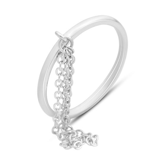 Silver ring without stones