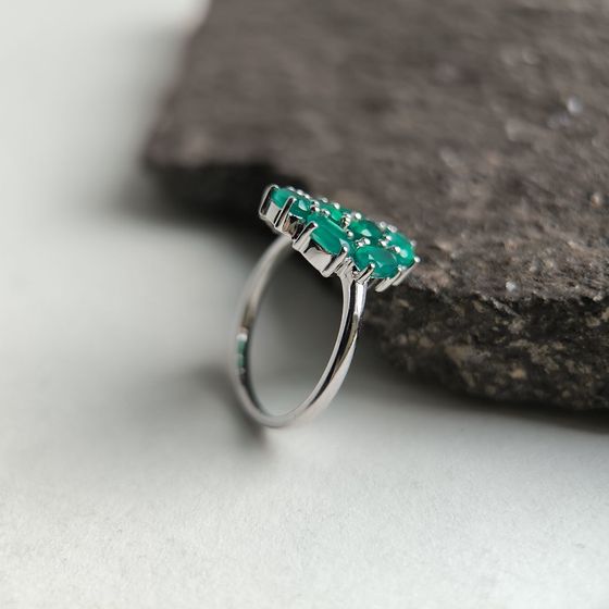 Срібна каблучка з агатом 1.937ct