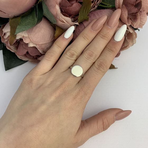 Silver ring without stones