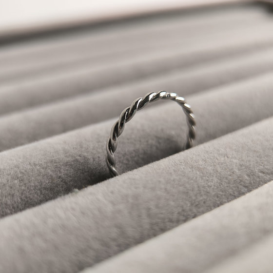 Silver ring without stones
