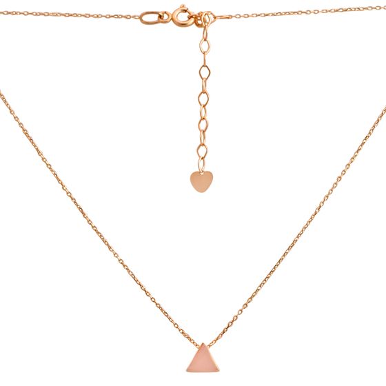 A gold necklace without stones