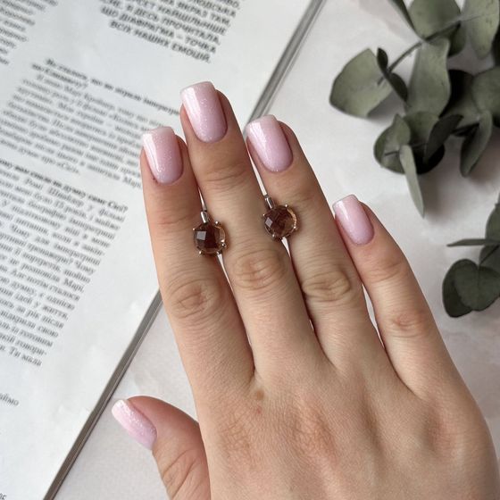 Срібні сережки з султанітом 5,465 карата