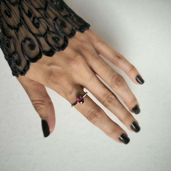 Срібна каблучка з рубіном 1.113ct