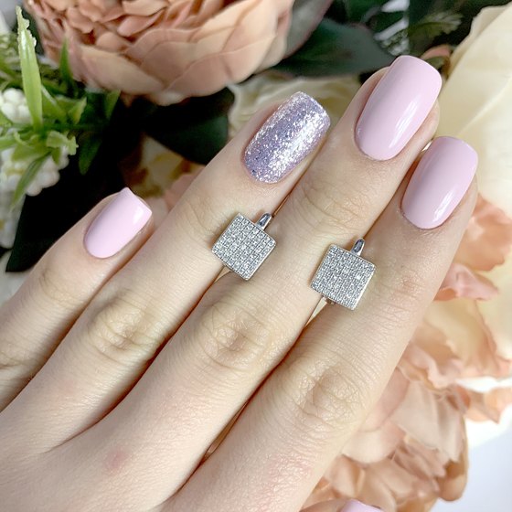 Срібні сережки з фіанітами