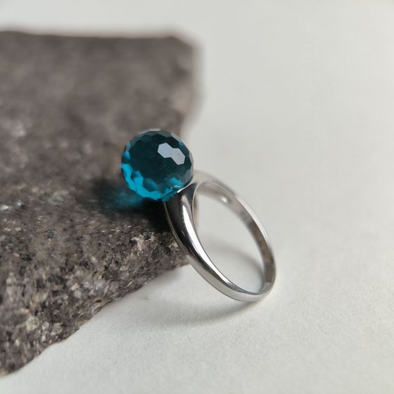 Silver Ring with Fianites