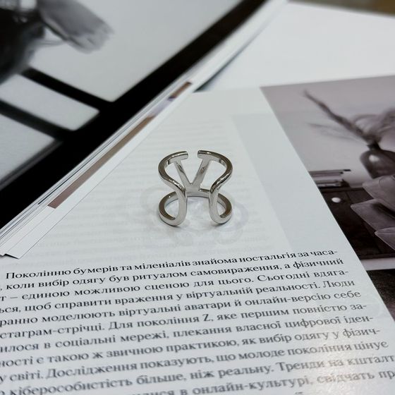 Silver ring without stones