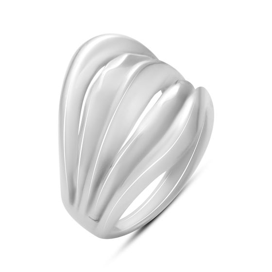 Silver ring without stones