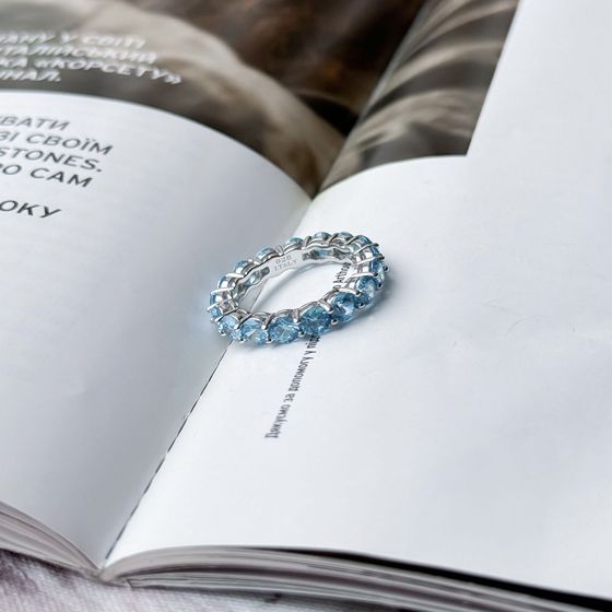 Silver Ring with Fianites