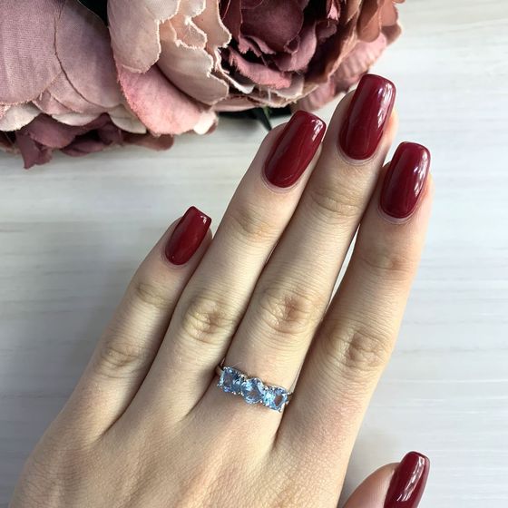 Серебряное кольцо с топазом 2.06ct