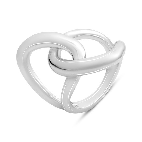 Silver ring without stones