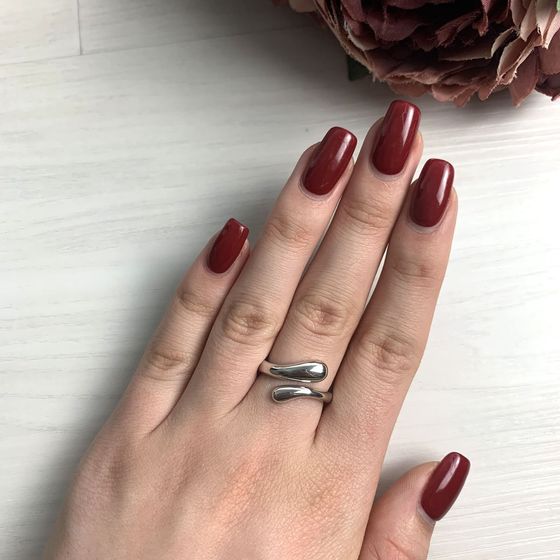 Silver ring without stones