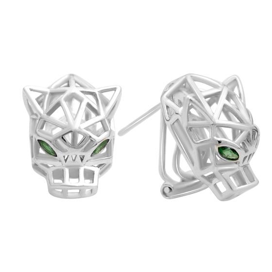 Срібні сережки з фіанітами