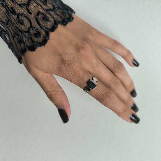 Silver ring without stones