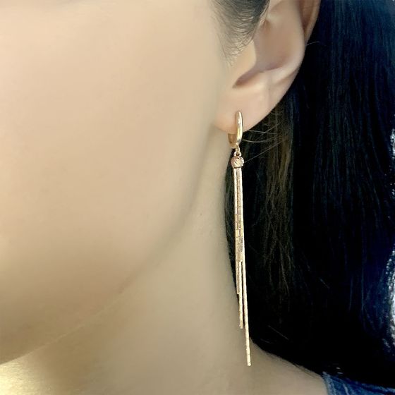 Золотые серьги без камней